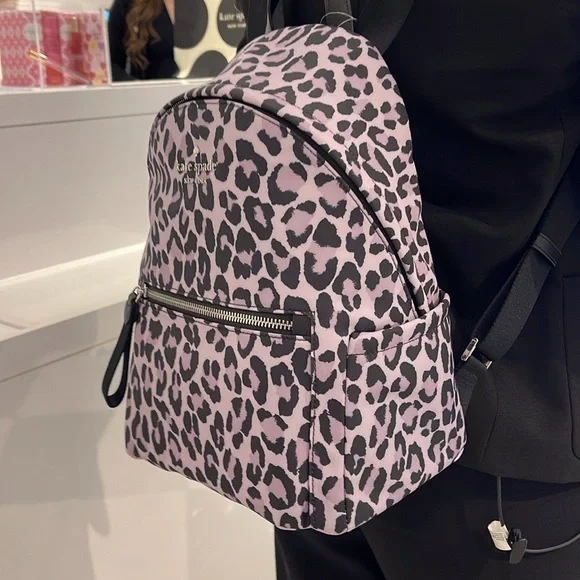 Kate Spade Chelsea Spotted Leopard Print Medium Backpack
Violet Mist
NWT - Picture 6 of 16